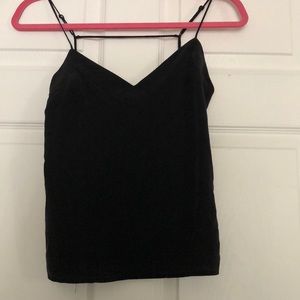 Pink and black tank tops